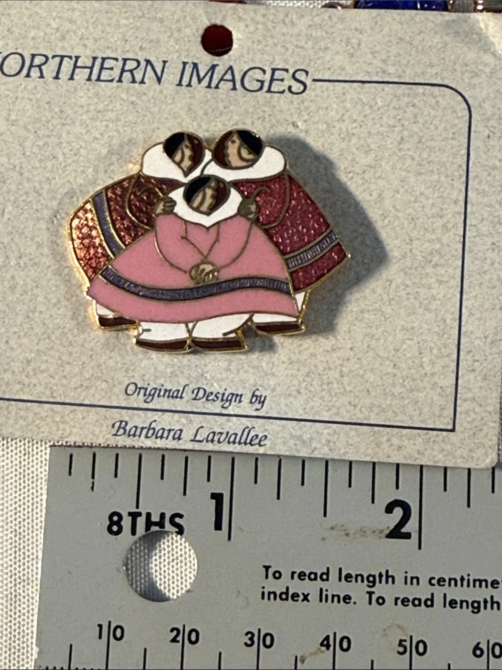 Vintage B Lavallee Purple Floral w Family Enamel Earrings & brooch set Guc